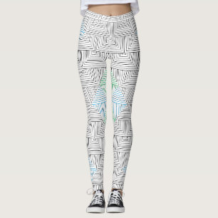 Diagonal lines pattern GB 01.w Leggings