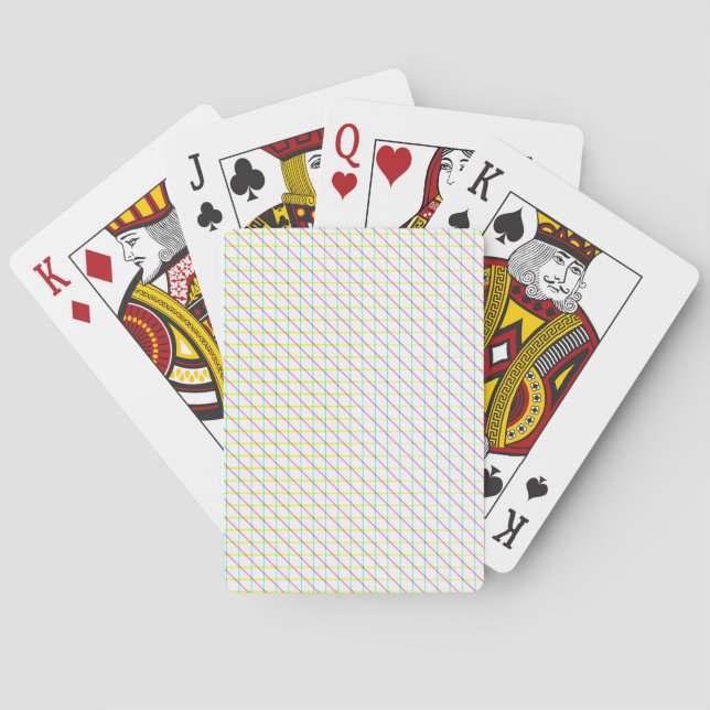 Diagonal Lines Playing Cards (Back)
