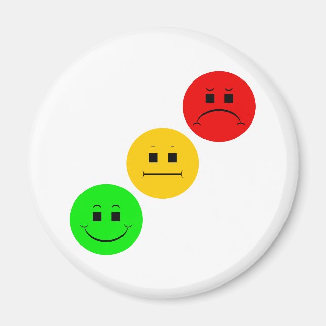 Diagonal Moody Stoplight Sans Stripe Magnet (Front)