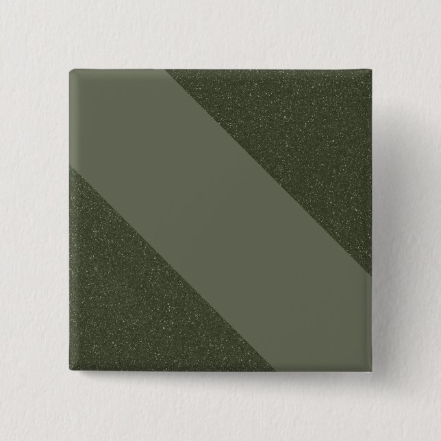 Diagonal Moss Green Custom Button (Front)