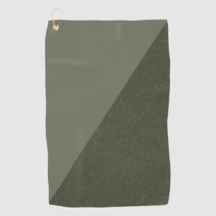Diagonal Moss Green Golf Towel – Customisable