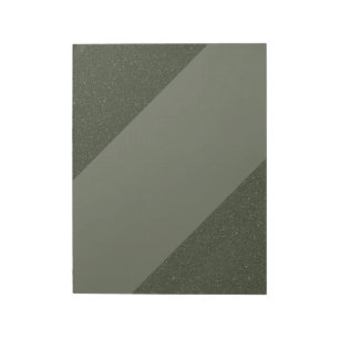 Diagonal Moss Green Notepad – Customisable Design