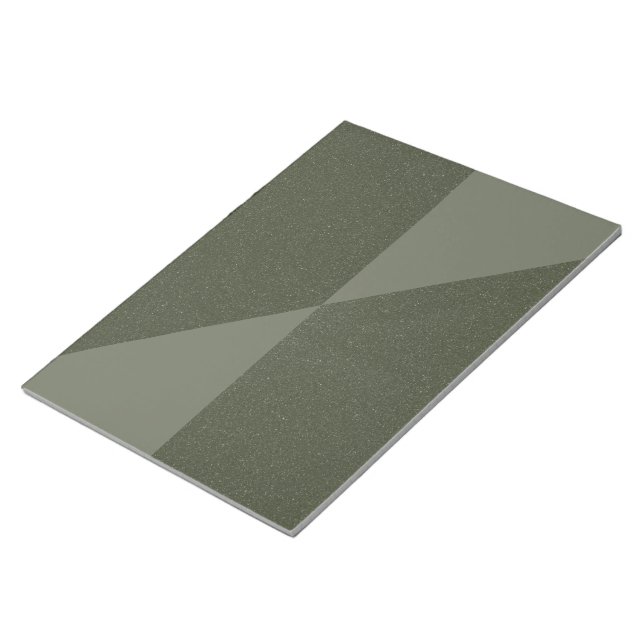 Diagonal Moss Green Pattern Notepad – Customisable (Angled)