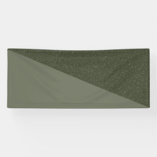 Diagonal Moss Green Textured Banner