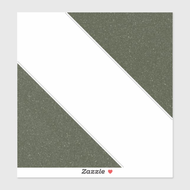 Diagonal Moss Green Vinyl Sticker (Sheet)