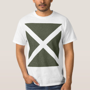 Diagonal Moss Green X Shirt