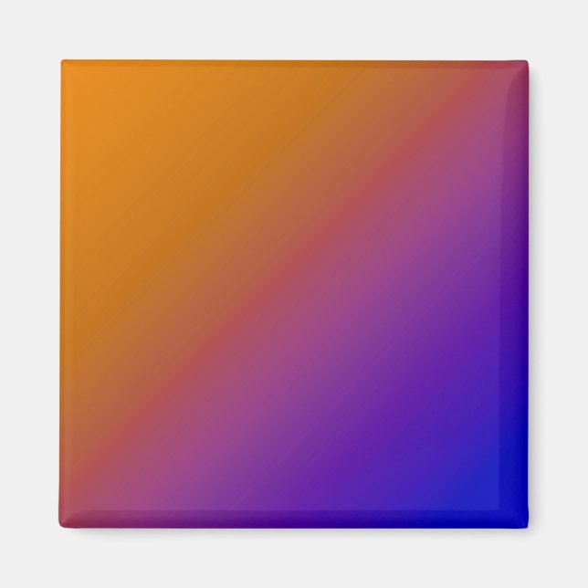 Diagonal Ombre Orange Magnet (Front)