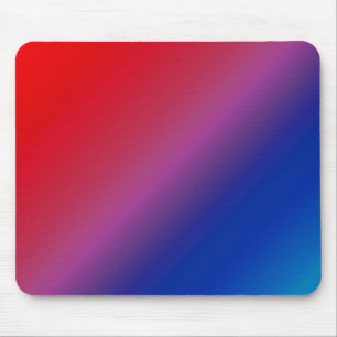 Diagonal Ombre Red Mouse Pad