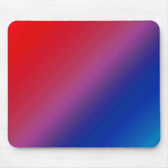 Diagonal Ombre Red Mouse Pad (Front)