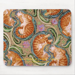 Diagonal Paisley, Diagonal Paisley, by Darlene ... Mouse Pad