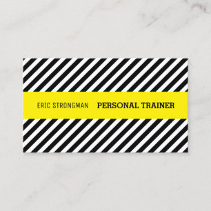 Diagonal pattern and stripe business card