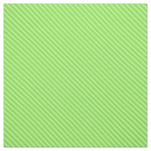 Diagonal pinstripes - lime green and white fabric