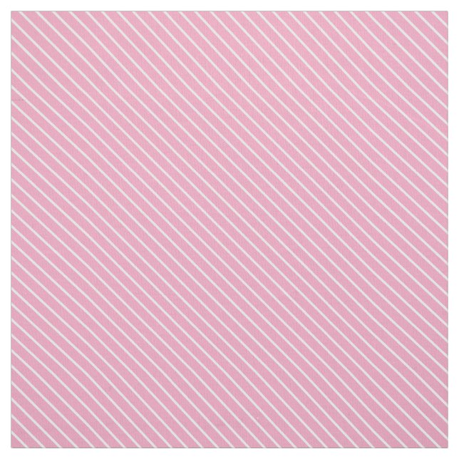 Diagonal pinstripes - shell pink and white fabric (Swatch)