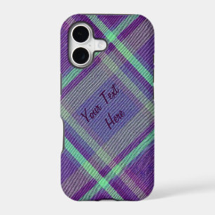 Diagonal Plaid With Text