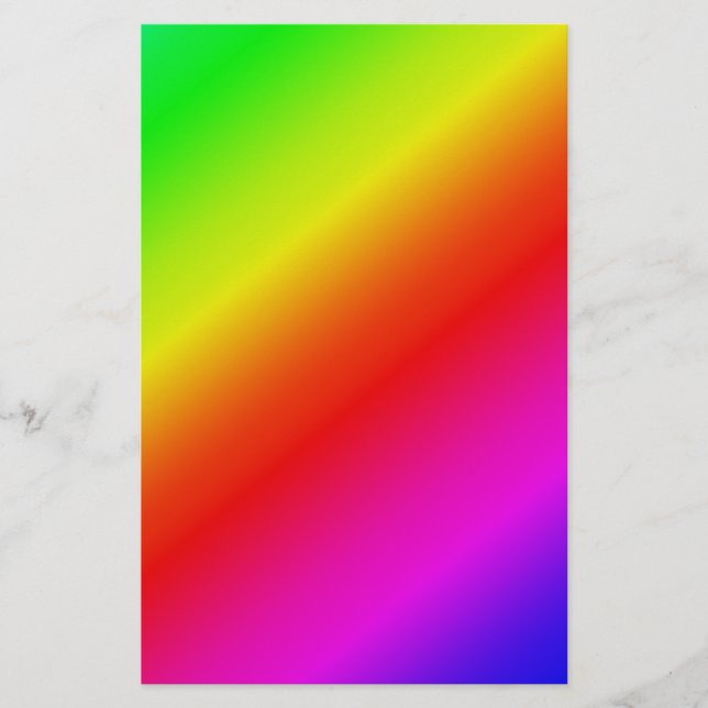Diagonal Rainbow Gradient Red to Green Flyer (Front)