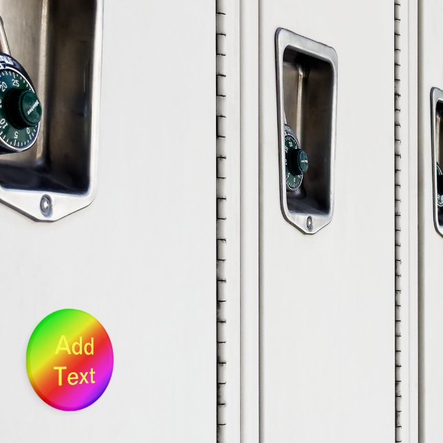 Diagonal Rainbow Gradient Red to Green Magnet (In Situ (Locker))