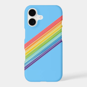 Diagonal rainbow stripes