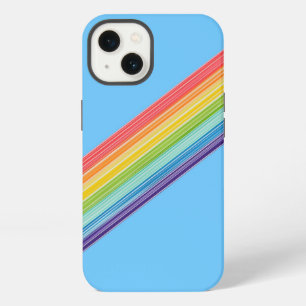 Diagonal rainbow stripes Case-Mate iPhone case