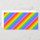 Diagonal Rainbow Stripes Pattern. (Front/Back)