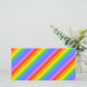 Diagonal Rainbow Stripes Pattern. (Standing Front)