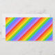 Diagonal Rainbow Stripes Pattern. (Front)