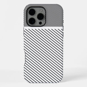 Diagonal Rhythm in Black and White iPhone 16 Pro Max Case