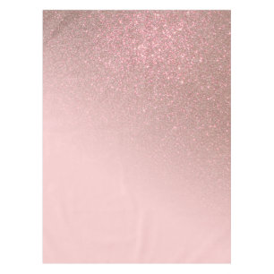 Diagonal Rose Gold Blush Pink Ombre Gradient Tablecloth
