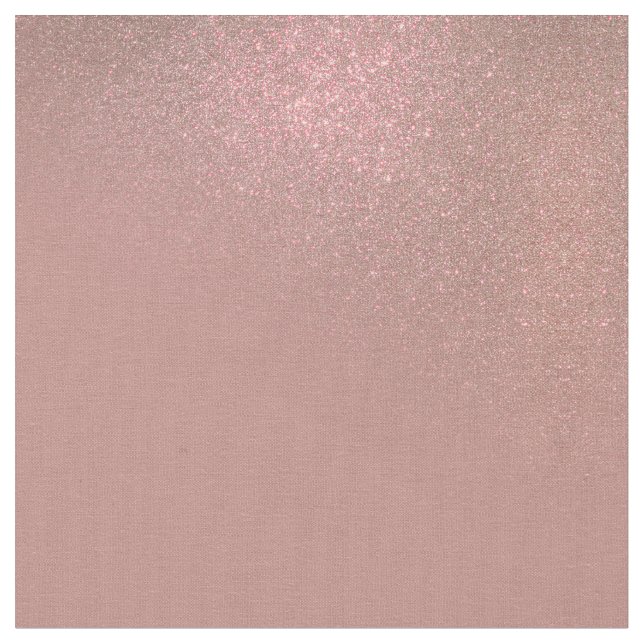 Diagonal Rose Gold Glitter Gradient Ombre Fabric (Close Up)
