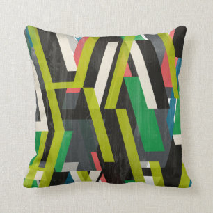 Diagonal Slipstream Pattern Cushion