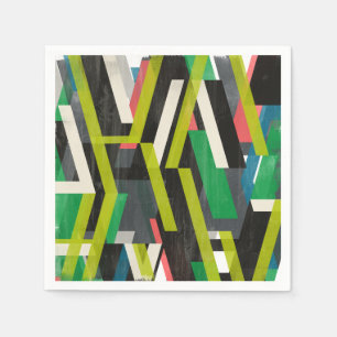 Diagonal Slipstream Pattern Napkin