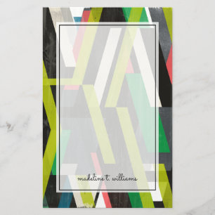 Diagonal Slipstream Pattern Stationery