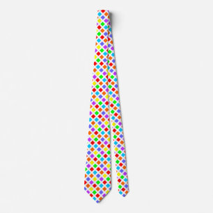 Diagonal Squares - Spectrum 01 Tie
