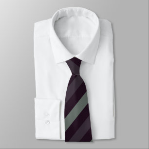 Diagonal Stripe in Dark Plum, Maroon, and Grey Tie