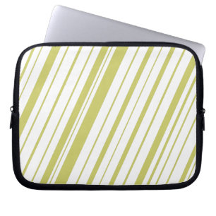 Diagonal Stripe ~ Khaki Laptop Sleeve