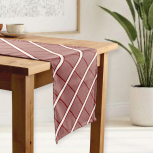 Diagonal Stripe Table Runner Modern Home