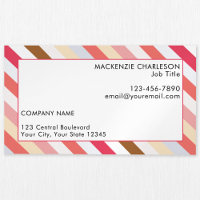 Diagonal Stripe Warm Toned Modern