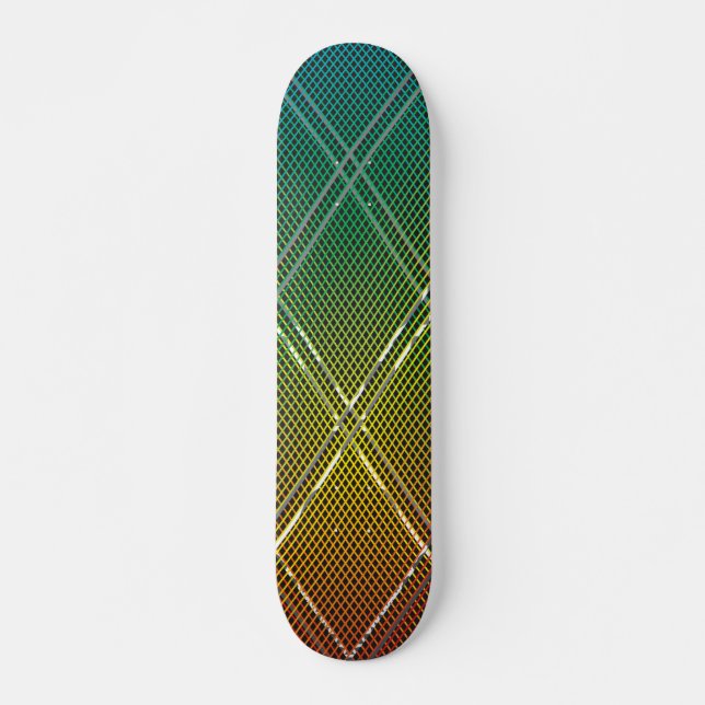 Diagonal stripes background 11 skateboard (Front)
