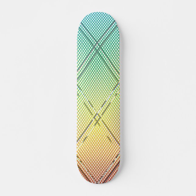 Diagonal stripes background 12 skateboard (Front)