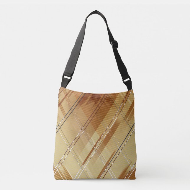 Diagonal stripes background 3 crossbody bag (Front)