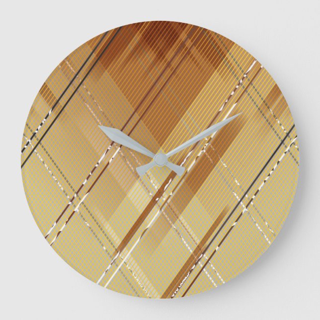 Diagonal stripes background 3 large clock (Front)