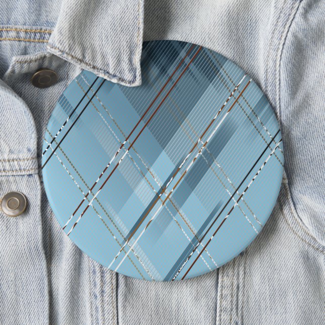 Diagonal stripes background 4 6 cm round badge (In Situ)