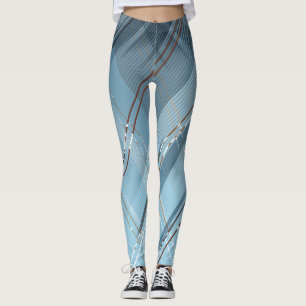 Diagonal stripes background 4 leggings