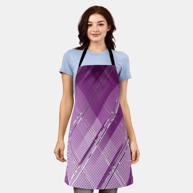 Diagonal stripes background 8 apron (Worn)