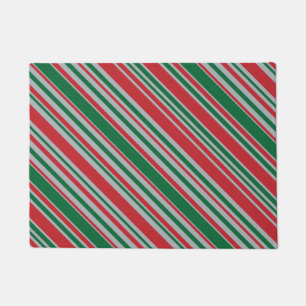 Diagonal stripes background doormat