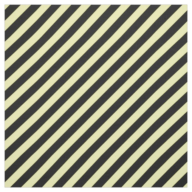 diagonal stripes black and yellow fabric (Swatch)