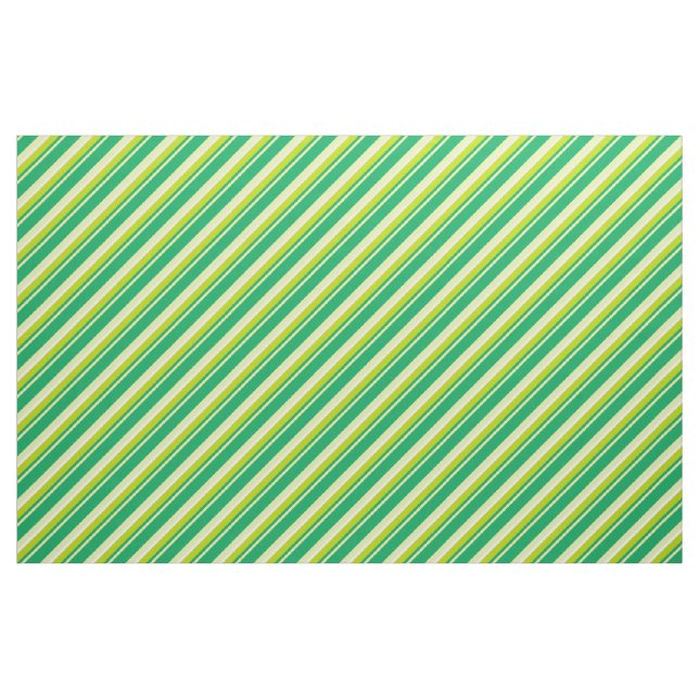 Diagonal Stripes Green Fabric (Yard)