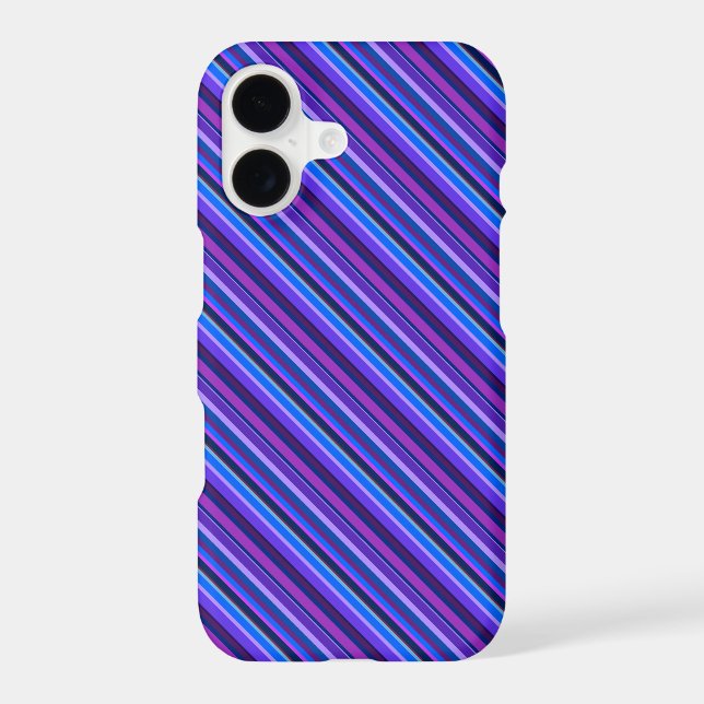 Diagonal stripes in blue and purple (Back)