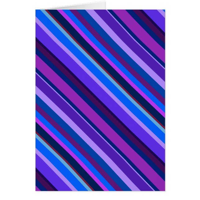 Diagonal stripes in blue and purple (Front)