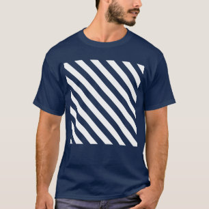 Diagonal Stripes Mono Pattern  T-Shirt