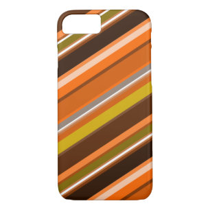 Diagonal Stripes with "Earthy" Colours iPhone 8/7 Case